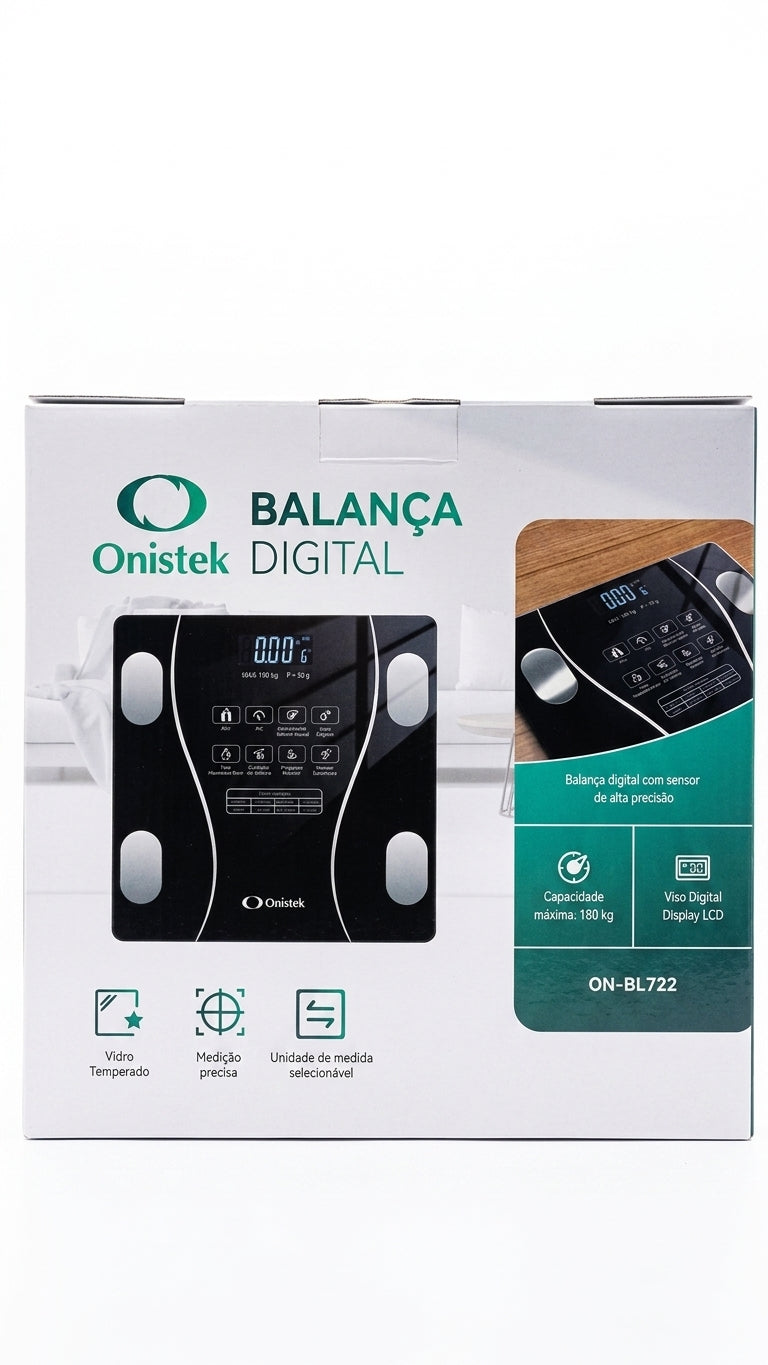 BALANÇA CORPORAL DIGITAL COM APLICATIVO GRATUITO