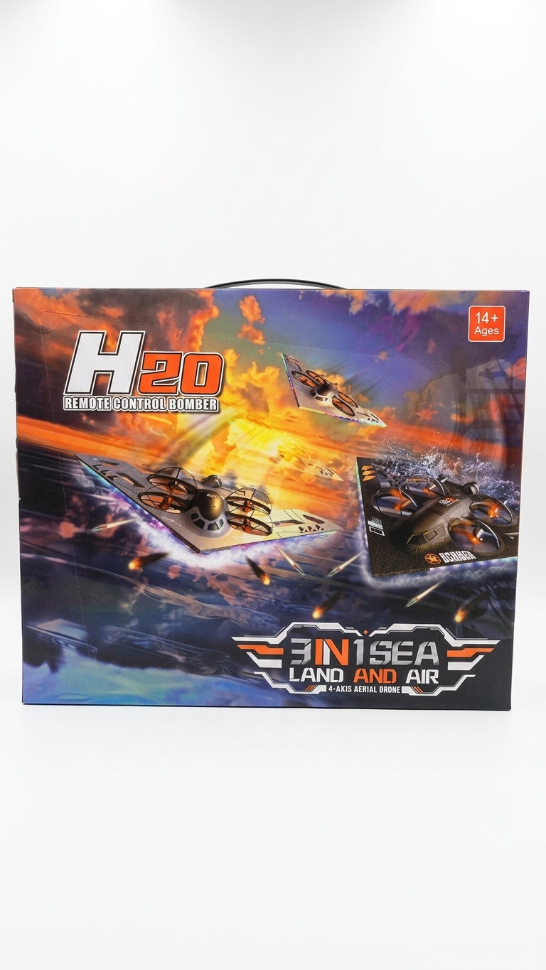 H20 DRONE DE CONTROLE REMOTO 3 EM 1